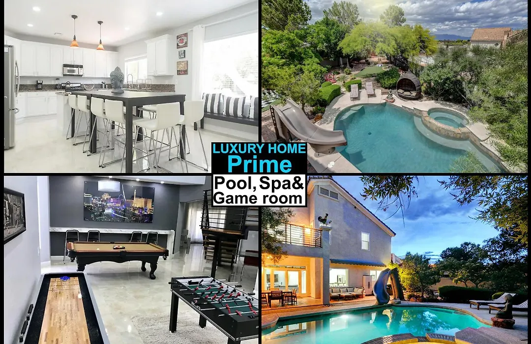 Summerlin Private Buddha Estate Resort - Pool, Spa, Sauna, Game Room, Basket Ball, Mini Golf, Gym-1