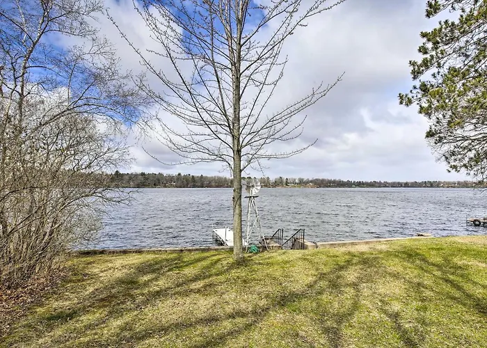 Lakefront 1930'S Log Cabin W/ Dock & Fire Pit!