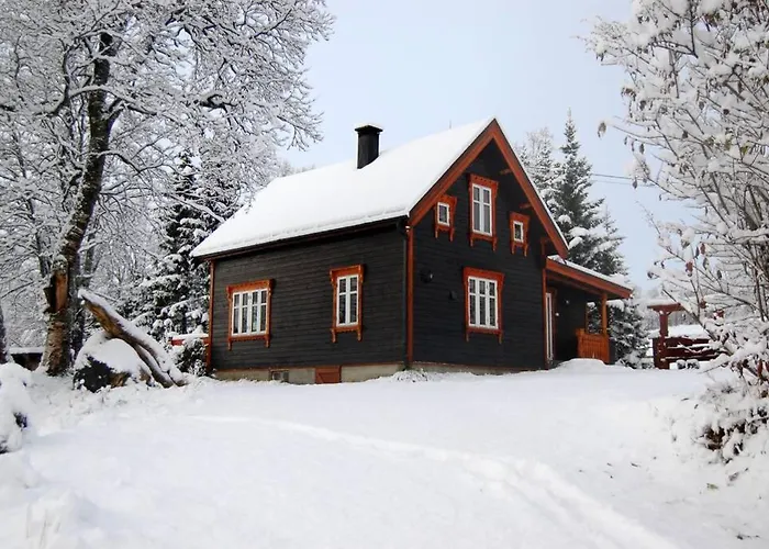 100 Years Old Norwegian Log House In Tromso