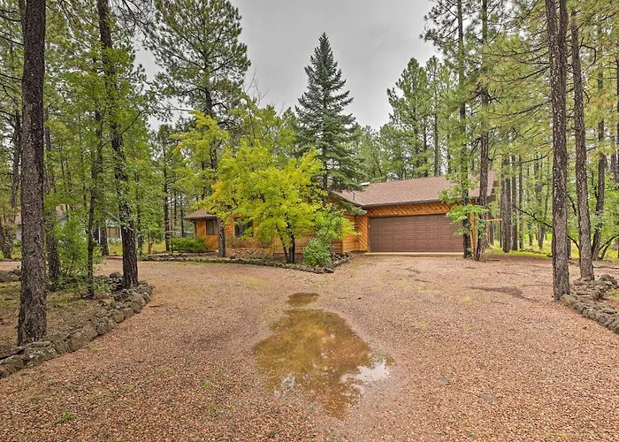 Wooded Yard, Gas Grill: Lush Pinetop Retreat