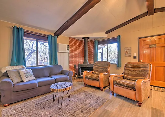 Patio, Grill + Mogollon Rim Views: Payson Cabin