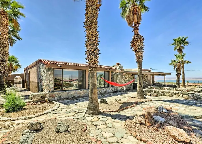 Patio & Panoramic Views: Hillside Lake Havasu Home