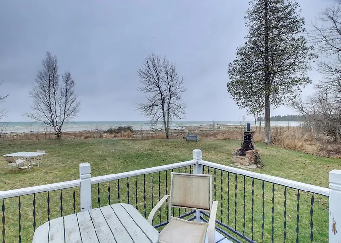 Serene Lakefront Baileys Harbor Home W/ Deck!