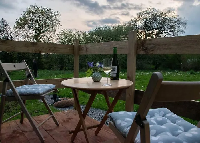 Shepherds Hut In Enclosed Field