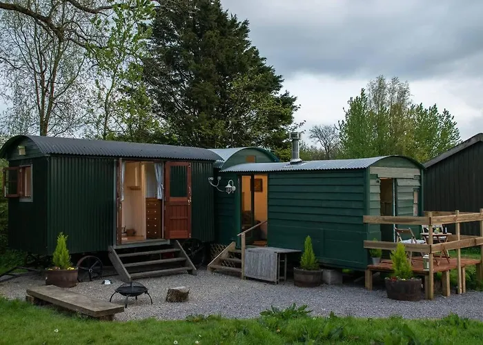 Shepherds Hut In Enclosed Field