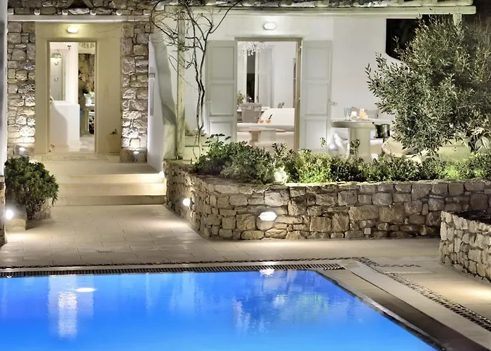 Villa Mon Rêve with Private Jacuzzi 5-minute walk - Ornos beach