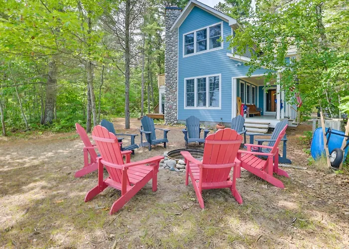 Waterfront Cheboygan Home W/ Fire Pit