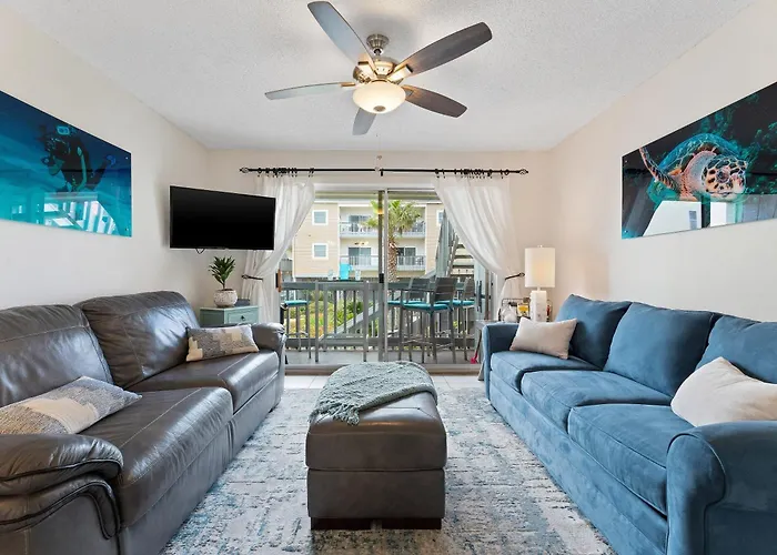 Villas On The Gulf L1- Ocean View Steps To Beach!