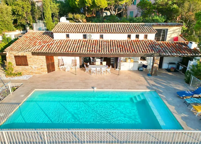 Villa Crystal River, piscine privée&vue mer sur Golfe de Saint Tropez