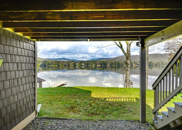 Lakefront New Hampshire Hideaway W/ Deck & Views