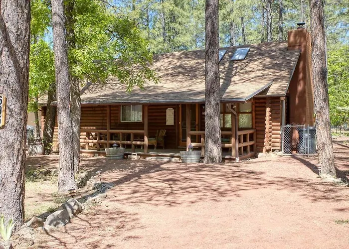 Charming Log Cabin In Tall Pines With Fire Pit Near Trails & Lake