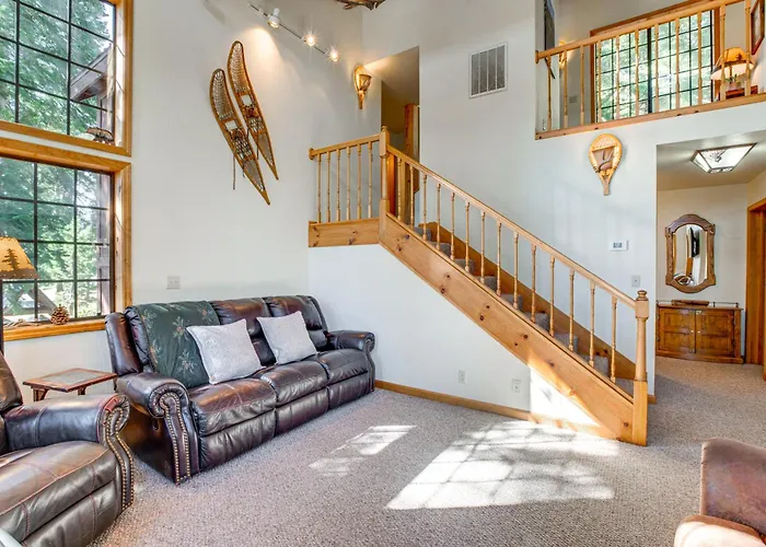 Deck W/ Mountain Views: Cabin In Bear Valley!