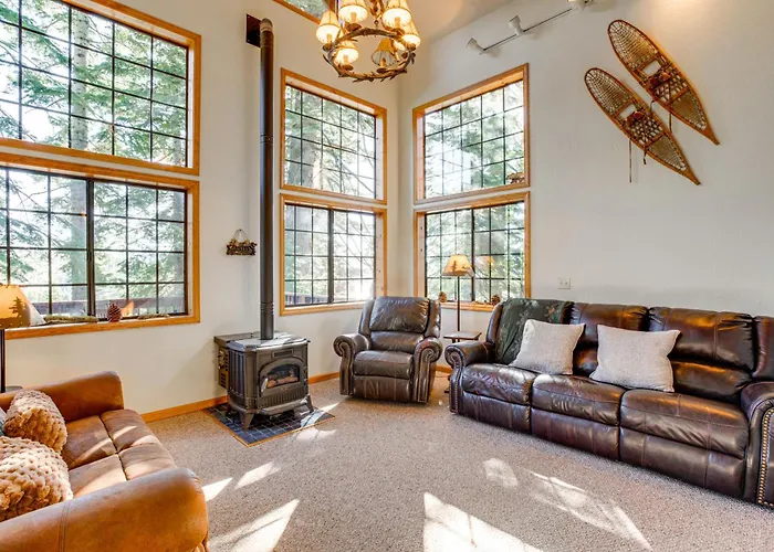 Deck W/ Mountain Views: Cabin In Bear Valley!