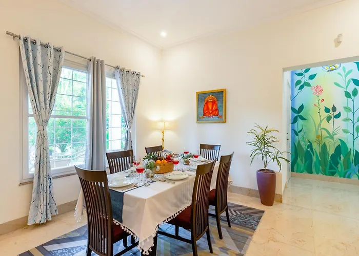 Alaya Stays 3 Bhk Pet Friendly With Pvt Pool - Daffodil