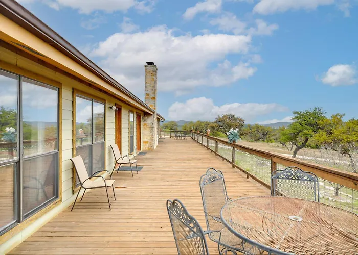 Secluded Texas Hill Country Vacation Rental - Deck