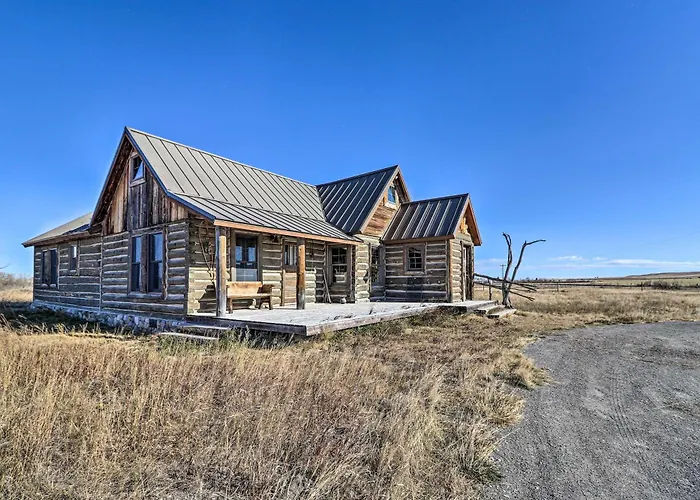 Rustic & Rural Cabin In Dupuyer On Open 14 Acres!