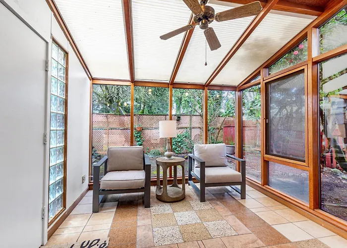 Spacious Mid Century Modern Sunroom Rambler