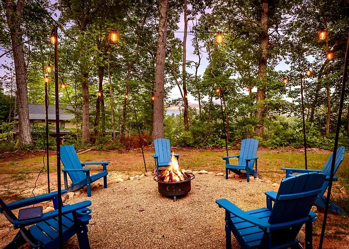 Whimsical Garden Escape -Fire Pits, Art & Nature Near Asheville