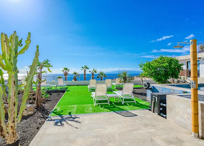 Villa Cactus Tenerife Sud Piscine Chauffee 10 Personnes