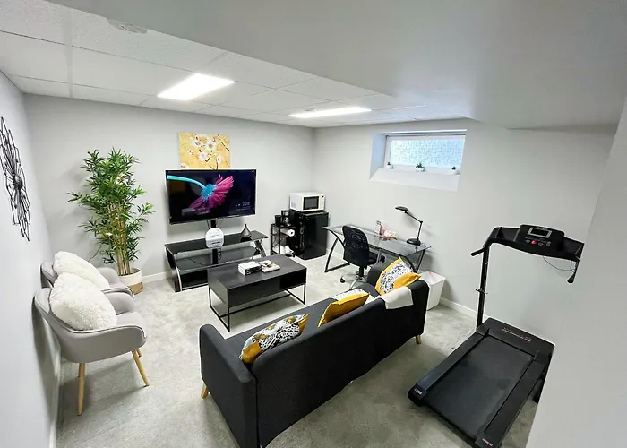 Modern Basement Suite With Comforts