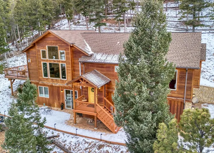Epic Views! Luxury Cabin - Hottub, Bbq - Close To Ski, Trails, Red Rocks