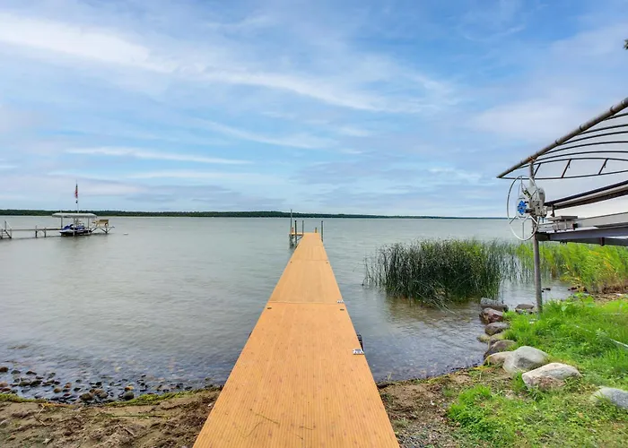 Lakefront Home W/ Private Dock ~ 15 Mi To Walker