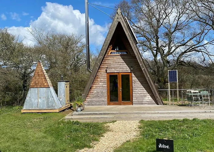 Aframe Tiny Home Silva With Private Hot Tub