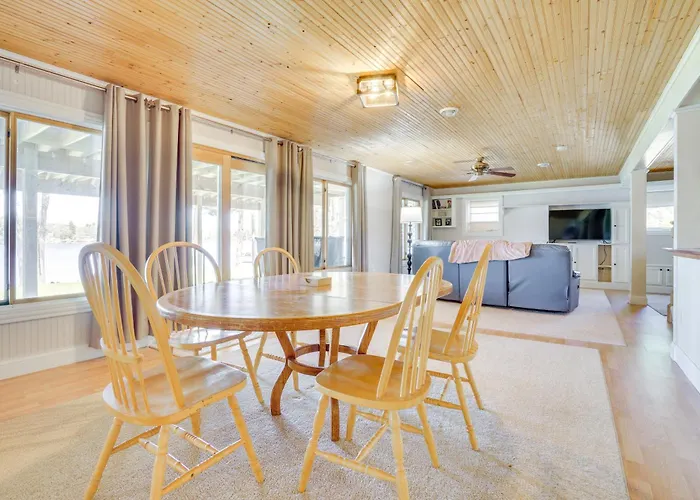 Spacious Lakefront New Auburn Home W/ Sunroom