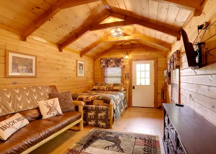 1 Mi To Current River: Cozy Studio Cabin!