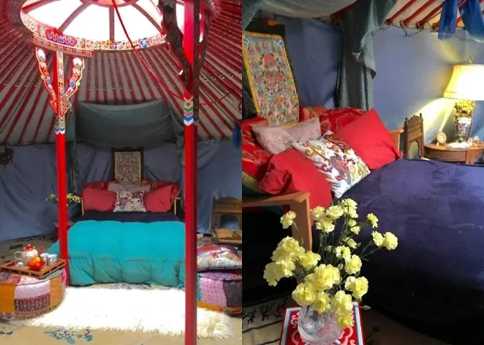 Authentic Mongolian Yurt For A Serene Healing Retreat In Saratoga Springs, New York