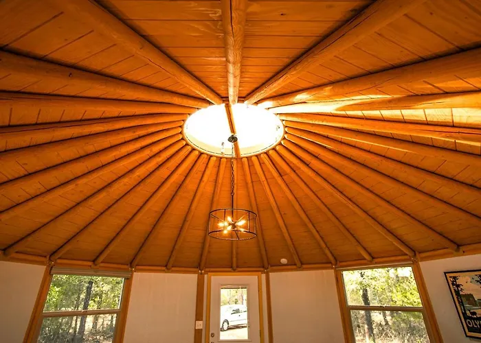 Deluxe Yurt Rental Ideal For Glamping Near Austin