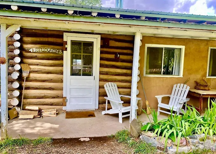 Charming Log Cabin Rental On Eco-Farm Near Taos Ski Valley