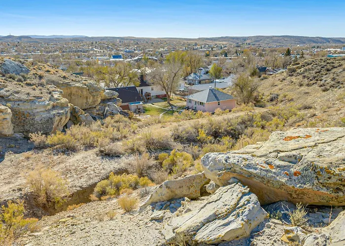 Trail Access On-Site! Scenic Rock Springs Getaway