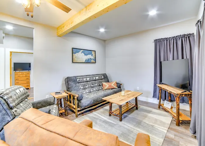All-Season Seney Home W/ Private Yard & Fire Pit!