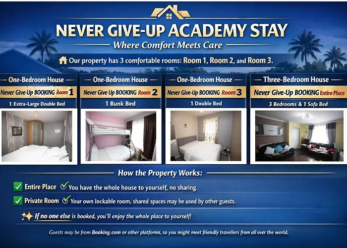 Never Give-Up Academy Stay - Where Comfort Meets Care