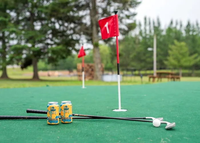 Stunning Cabin Getaway Perfect For Large Groups Situated In Boyne Falls, Michigan