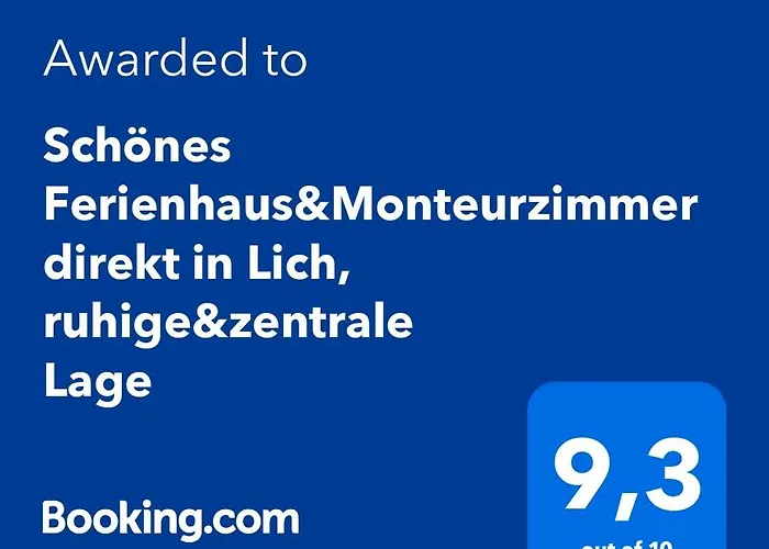 Schoenes Ferienhaus&Monteurzimmer Direkt In Lich, Ruhige&Zentrale Lage