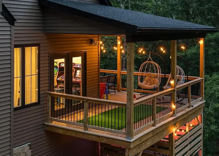 Lux Cabin Theater Hottub Firepit Gamerm Mtnviews