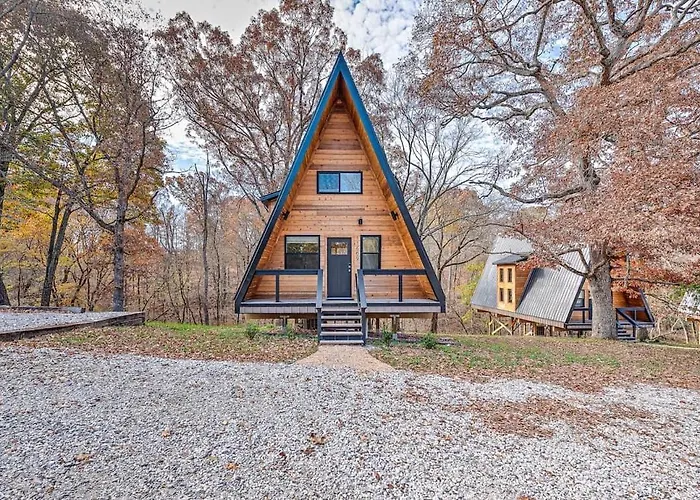 White Oak Haven-Cozy Forest A-Frame Near Bentonville