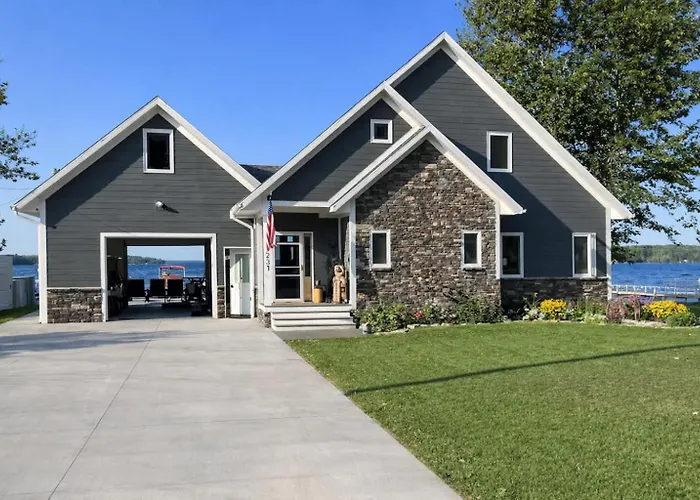 Snowmobile South Manistique Lake Lakeside Luxury