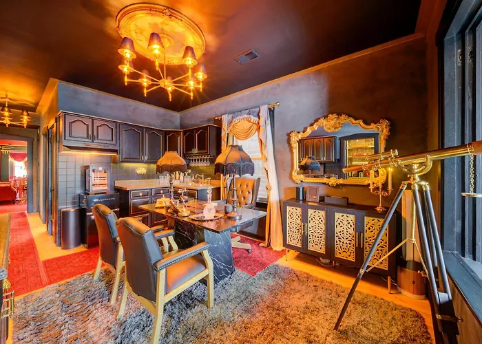 The Twin Lions: Bespoke Travel Lodge W/ Speakeasy*