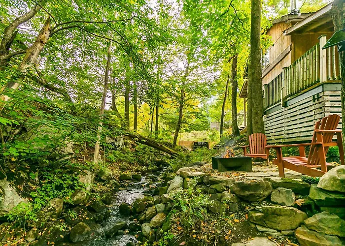 Le 14 Chalets Howard - Spa-Shower-Hammock-Bromont