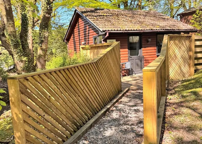 Wren 21-Hot Tub-Woodland Lodges-Tenby-Camarthenshire
