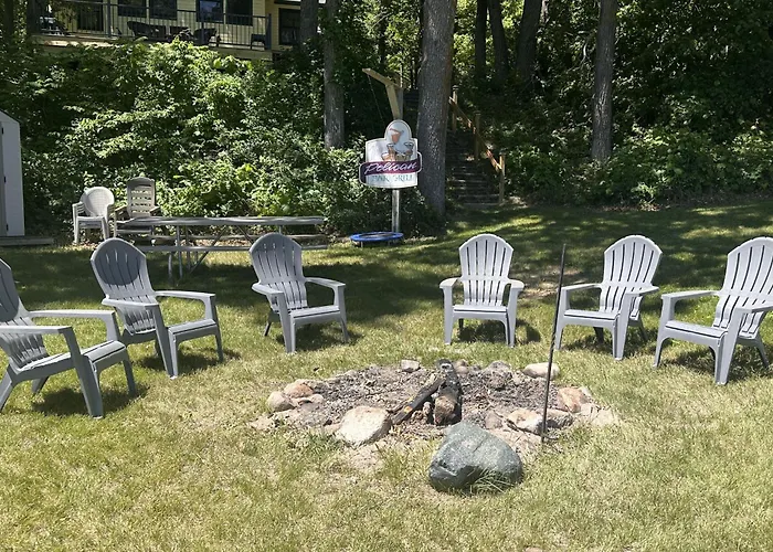 Waterfront Leech Lake Cabin: Dock, Fire Pit, Deck