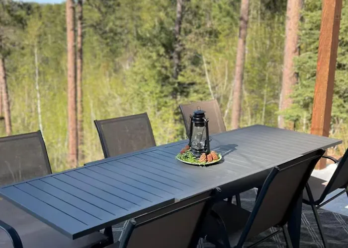 High Mountain Rustic Cabin Hot Tub Game Loft