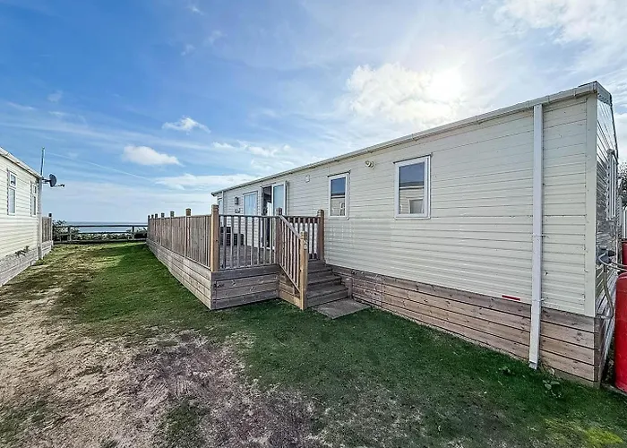 6 Berth Caravan With Stunning Sea Views And Decking To Relax On, Ref 32048Az
