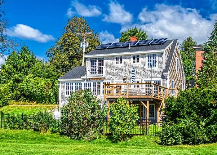 Elegant Home Right In Town With Gorgeous Water View, Deck & Interior