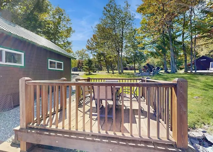 Dog-Friendly Lakefront Cabin With Private Dock, Epic Views Of Lake & Mt Kineo