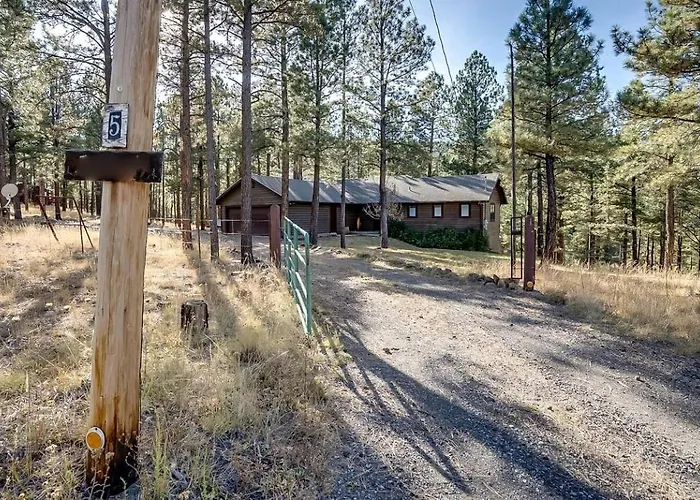 Gorgeous Cabin With Fireplace And Barbecue In Greer, Arizona