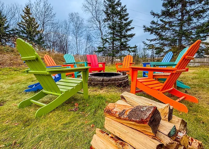 Lake View A-Frame Sauna, Firepit, Near Lutsen
